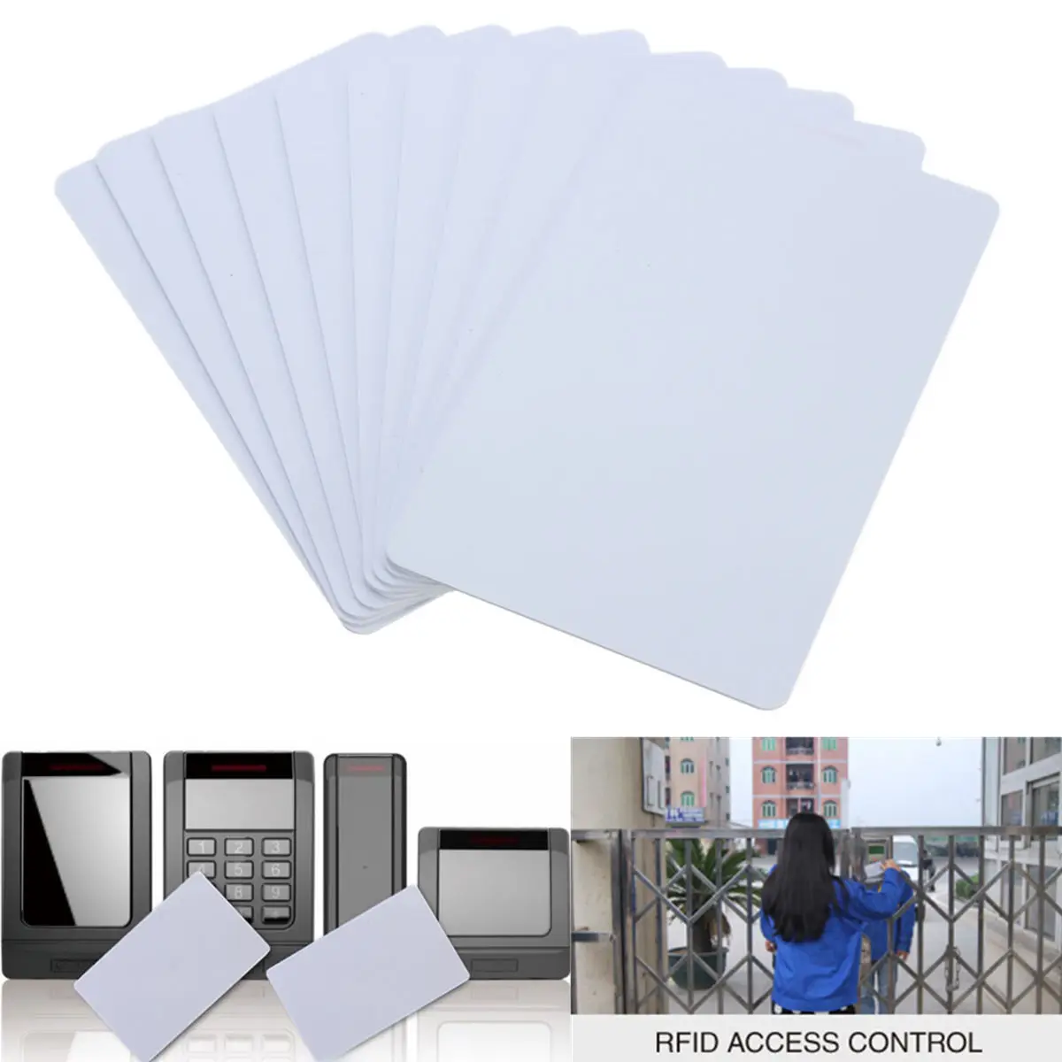 

Wholesale Lot 100 Pcs Blank NFC Smart card tag tags1k S50 IC 13.56MHz Read&Write RFID