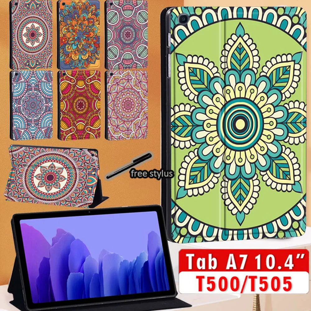 

Tablet Case for Samsung Galaxy Tab A7 10.4" 2020 SM-T500 SM-T505 Leather Folding Sleeve Protective Cover T500 T505 T507