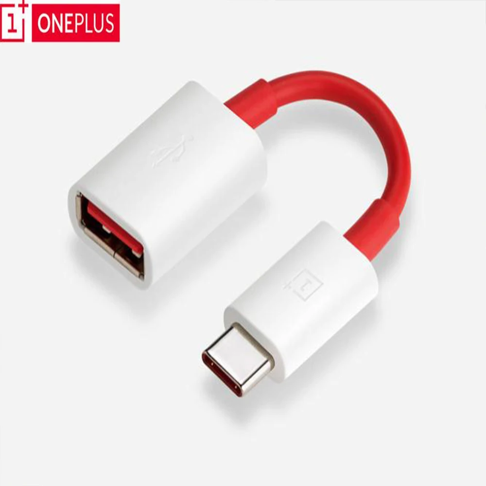 Оригинальный адаптер Oneplus с USB C на кабель типа OTG для oneplus 7T 7 6 6T 5t 5 3 pro Type