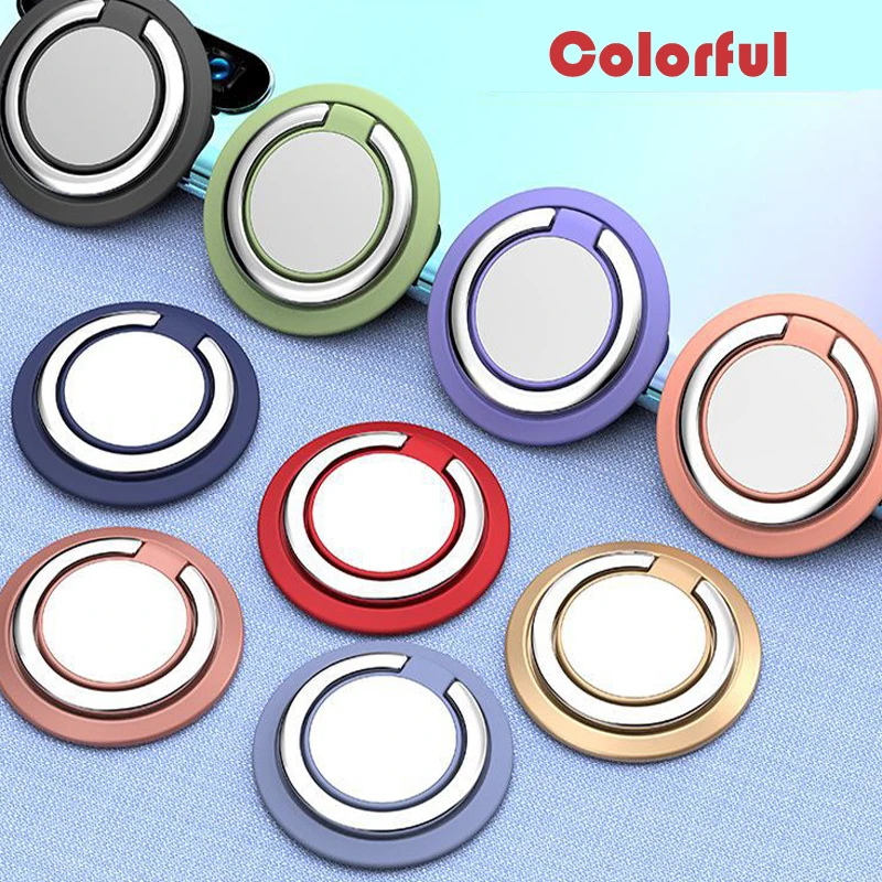 

Spin Rotatable Phone Holder 360 Degree Rotatable Magnet Metal Finger Ring Smartphone Socket For Magnetic Smartphone Stand
