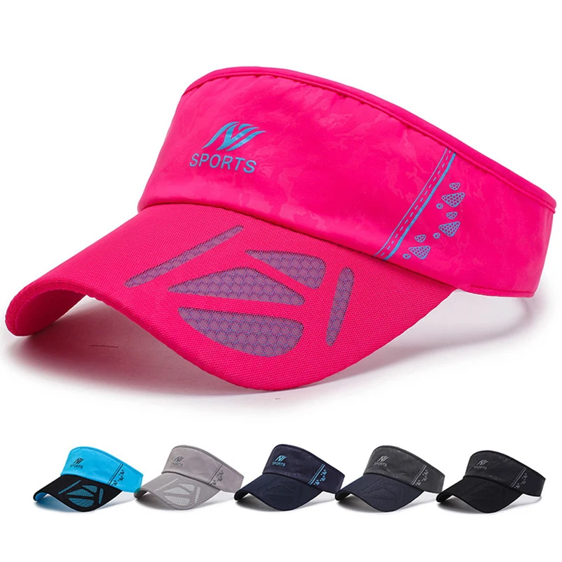

New Men Women Sports Caps Summer Sports Running Women Hat Beach Caps Golf Empty Top Cap Sun Hat Outdoor Visor Running Cap Summer