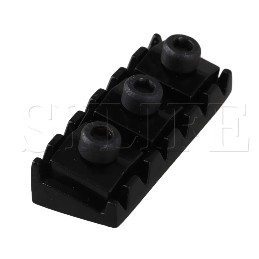 Черный замок для гитары гайка 42 мм моста системы двойного замка|Детали и