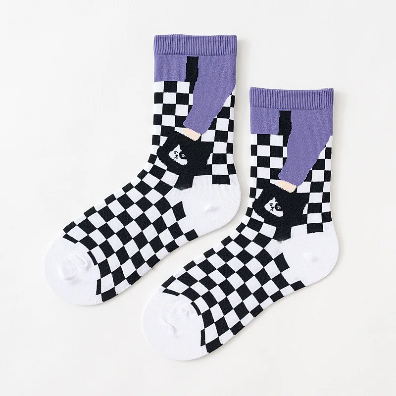 PEONFLY Новые разноцветные Мультяшные Животные Короткие носки для женщин милые до