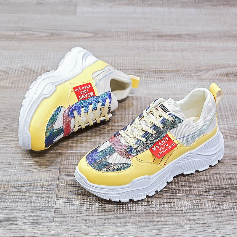 MBR FORCE/Новинка 2020 года Женская повседневная обувь с принтом Модные кожаные туфли