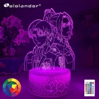 Акриловая 3d лампа атака на Титанов, светодиодная лампа хэнж Зои для украшения дома, подарок для ребенка, ночсветильник Анж Зои в стиле аниме