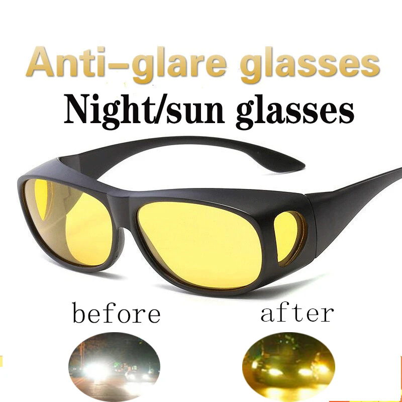 

New Technology Polarized Light Night Anti-glare High Beam Night Vision Glasses for Driving Safety Goggles High Quality Black