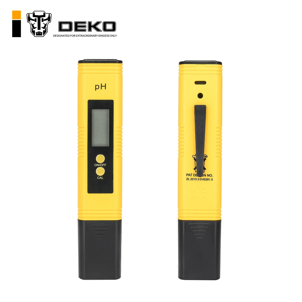 DEKO DKPH01 рН-метр ручка переносной ЖК цифровой Автоматическая Калибровка тестер Точность 0,01 качество воды тестирование ручка