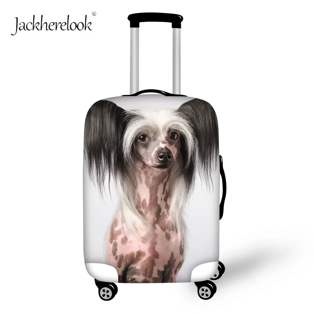 Чехол для чемодана jackhereluk эластичный багажа в китайском стиле собаки милые сумки