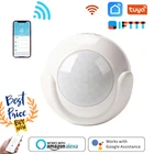 Смарт-датчик движения Wi-Fi Tuya, инфракрасный датчик движения с приложением для умного дома