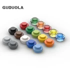Guduola пластина 1x1 круглая 40736141 частиц MOC в сборе, детали строительного блока, круглая пластиналампа шарик 1x1 без отверстия 300 шт.лот