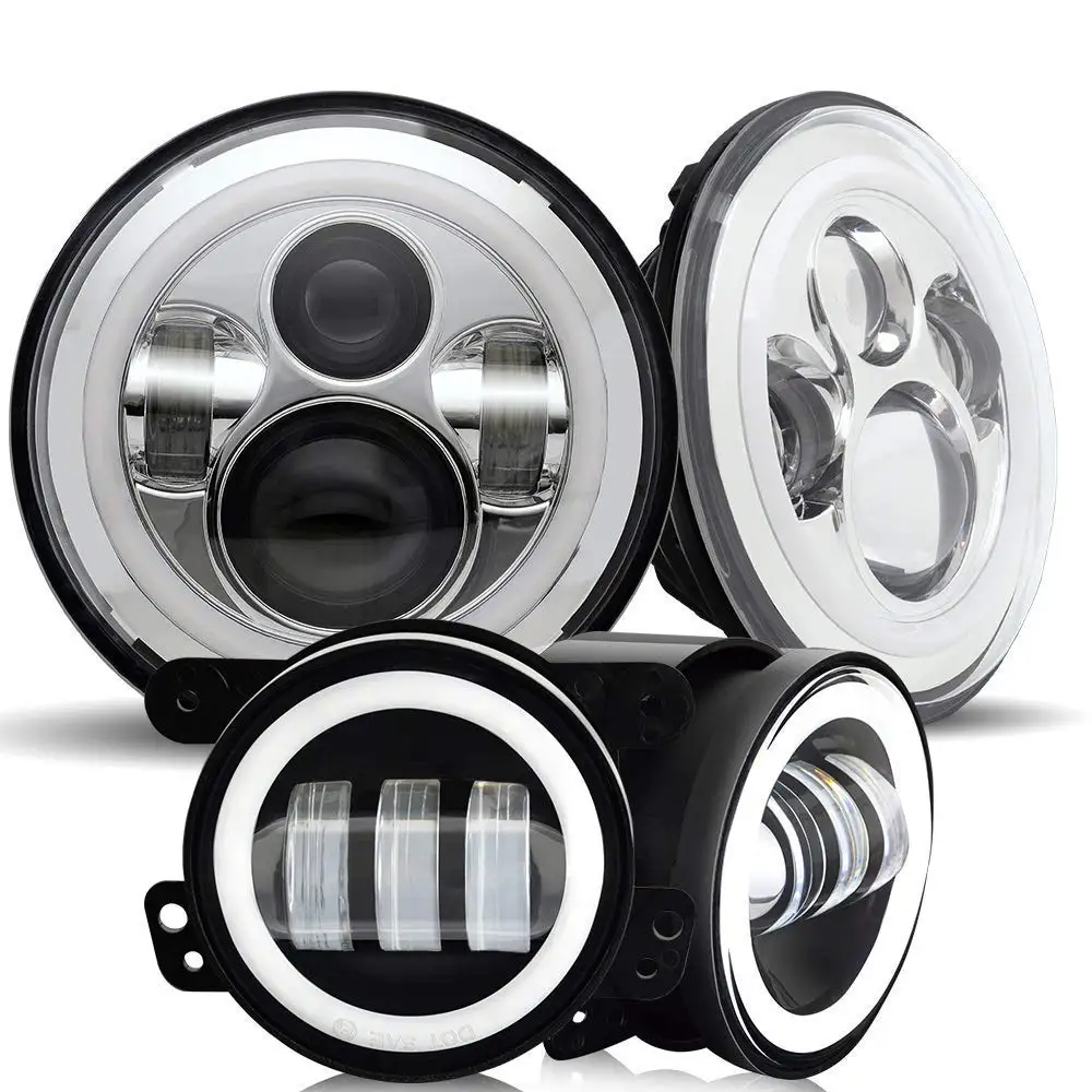 7 дюймовый светодиодный галогеновые фары головного света с поворота янтарного