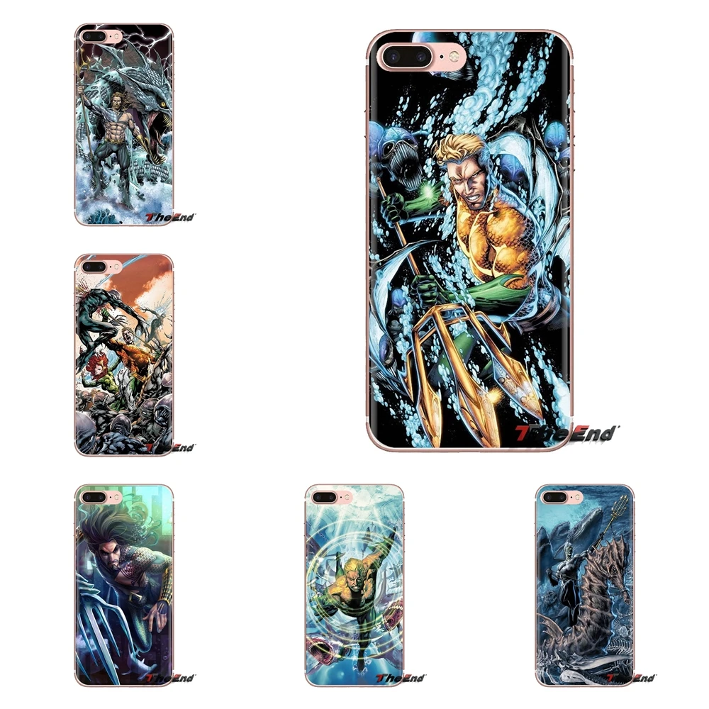 Прозрачный мягкий чехол для iPod Touch Apple iPhone 4 4s 5 5S SE 5C 6 6S 7 8 X XR XS Plus MAX Aquaman knife Comic Hero