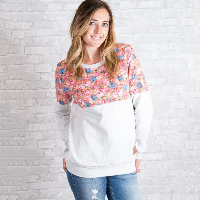 

Hoodies Women 2020 Female Long Sleeve Printing Floral Hooded Sweatshirt Hoodie Tracksuit Sweat Coat Casual Streetwear S-XL