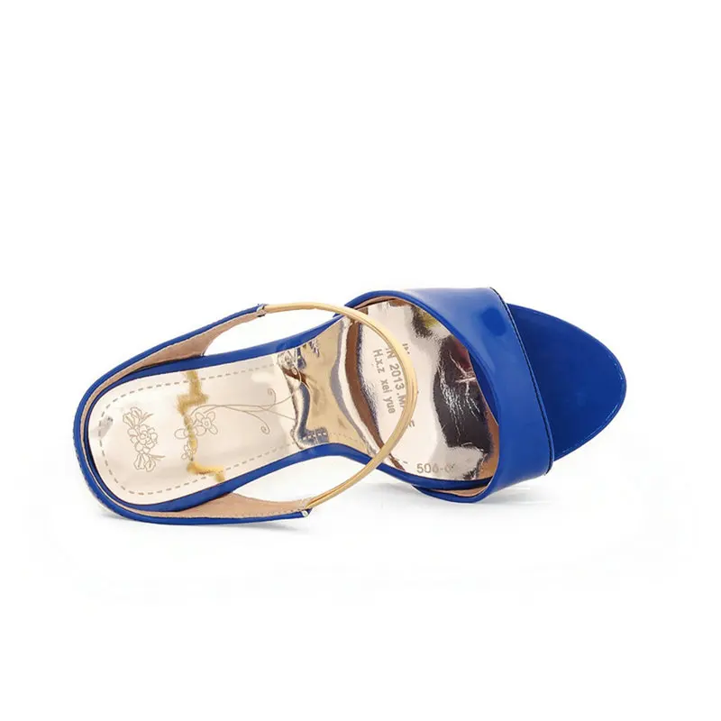 

AGODOR Women Open Toe Slides Sandals Thin High Heel Sandals Summer Shoes Patent Leather Slides Sexy Party Shoes Size 33-43