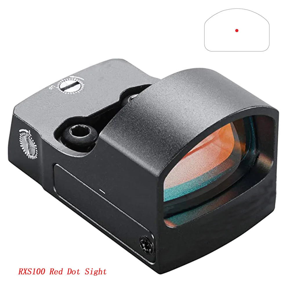 

Tactical RXS100 Red Dot Sight Hunting Optical Reflex Sight 4MOA Dot Rifle Scope With 20mm Rail Mount For Airsoft Handgun Shotgun