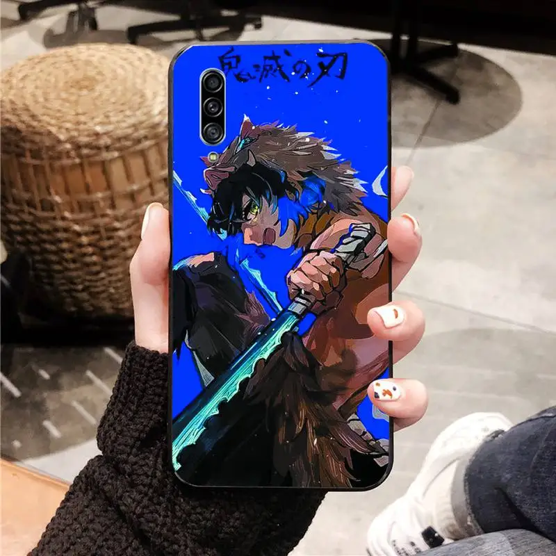 

Demon Slayer Phone Case Black For Samsung A10 20 30 40 50 01 11 31 51 71 S pLUS Cases