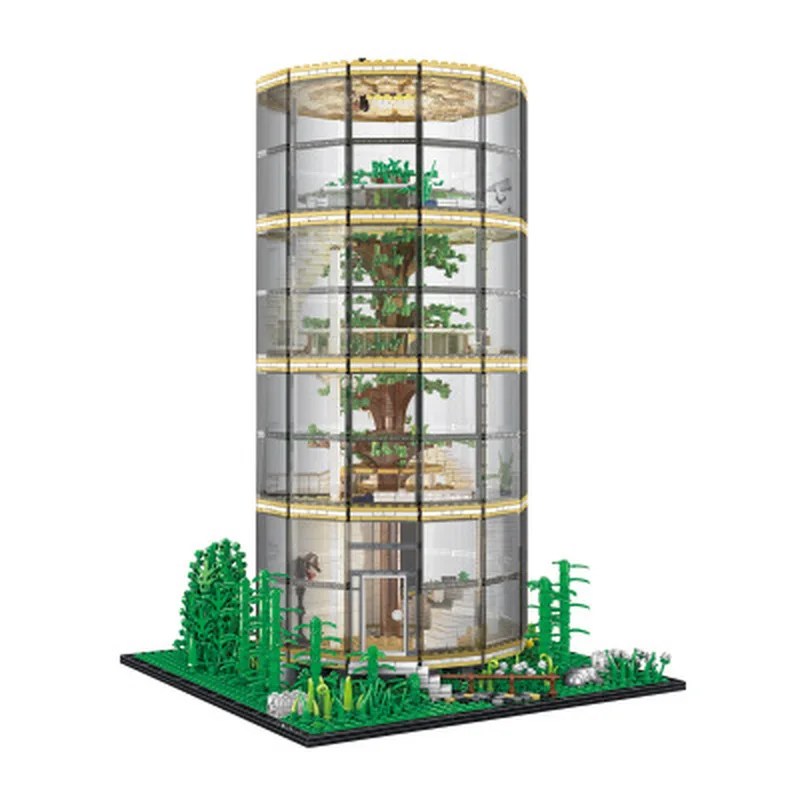

IN STOCK New HENGTAI 85016 3495 PCS MOC Tree House Forest Villa Building Blocks Bricks Christmas Toys Gifts for Kids