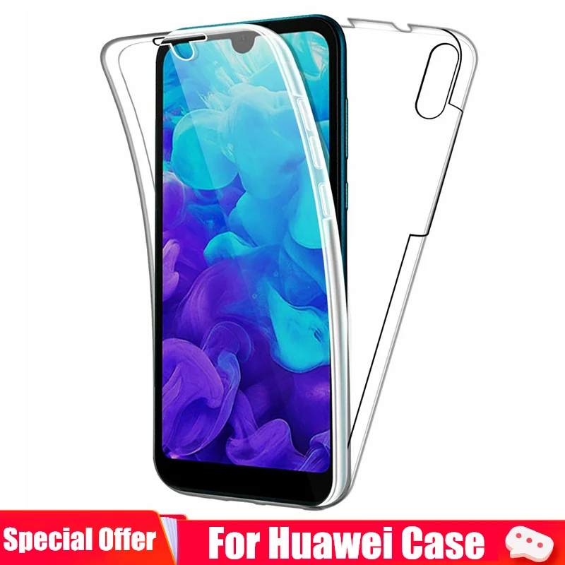 Прозрачный 360 полностью противоударный чехол для Huawei Mate 30 20 10 Lite Y6 Y7 Pro Y9 Prime 2019 P30 PRO