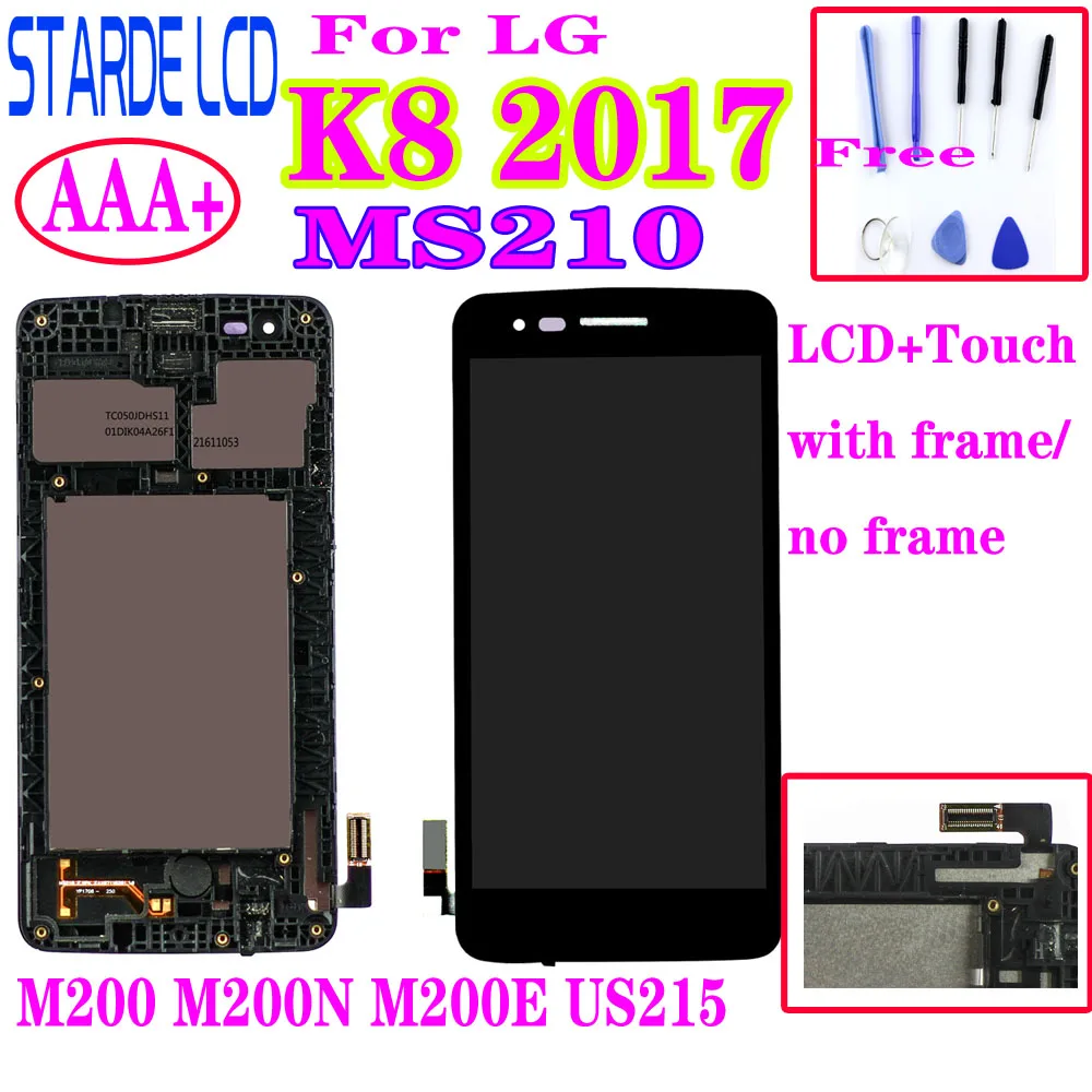 AAA + для LG K8 2017 Aristo M200N M210 MS210 US215 M200 M200E ЖК дисплей Дисплей кодирующий