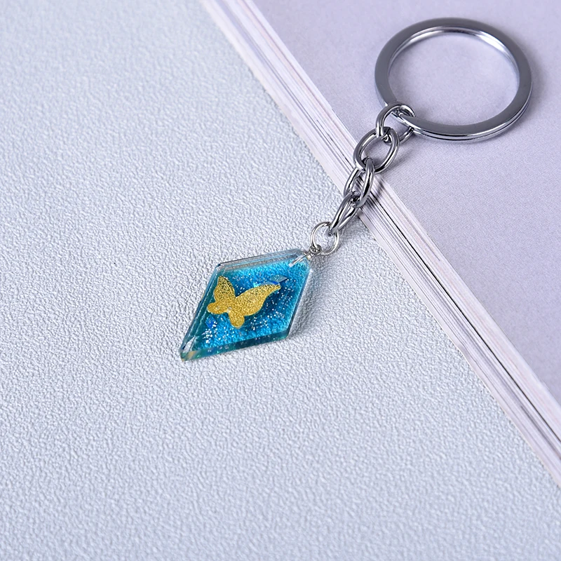 Женский брелок с геометрическим рисунком ювелирное украшение в виде Цветной