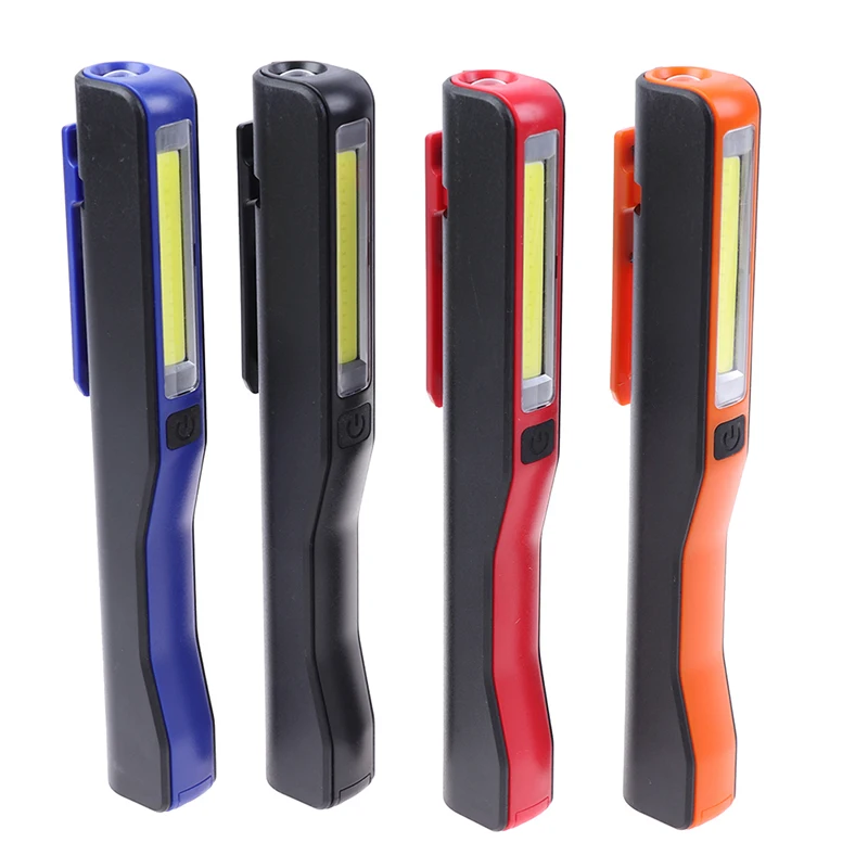COB LED мини ручка свет клип Магнит USB Перезаряжаемый Фонарик для работы на открытом