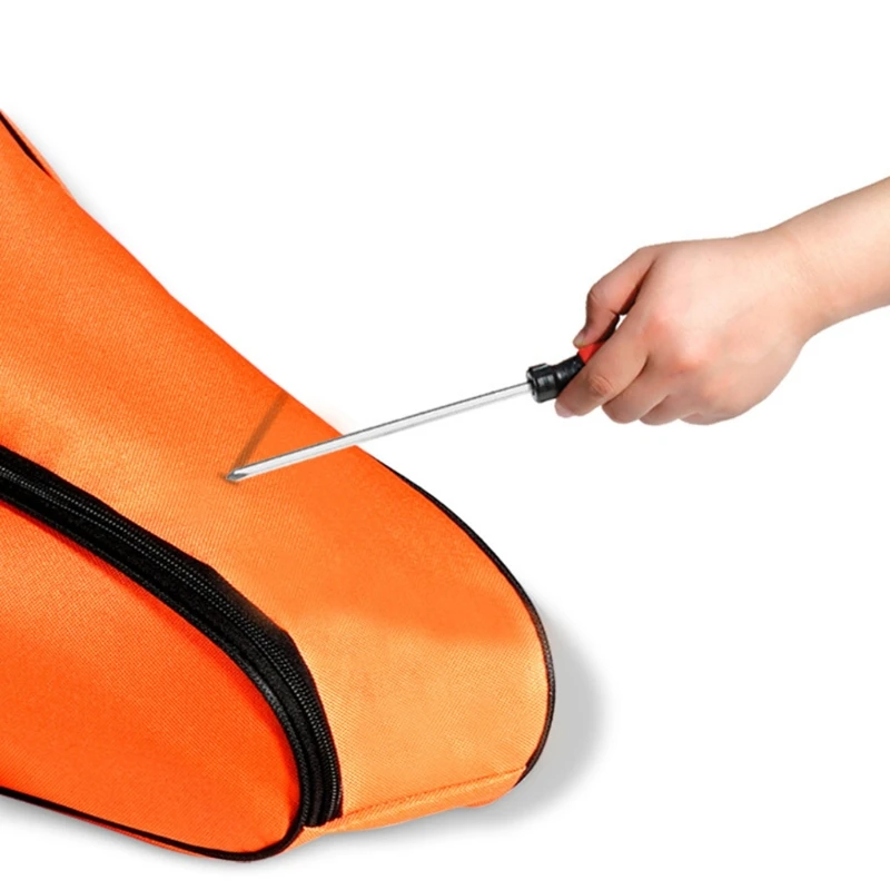 

26*25*90cm Chainsaw Carrying Bag - Orange Heavy-duty Waterproof Oxford Chainsaw Carry Bag Portable HolderBags