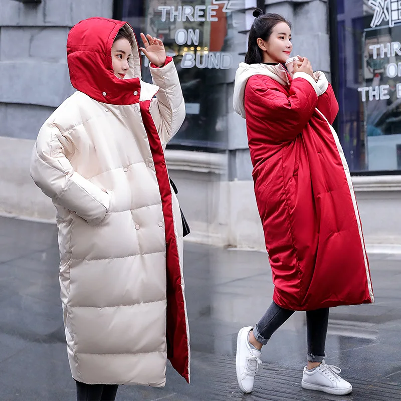 Украина пальто зимняя одежда размера плюс Повседневное Белое пуховое с двойными