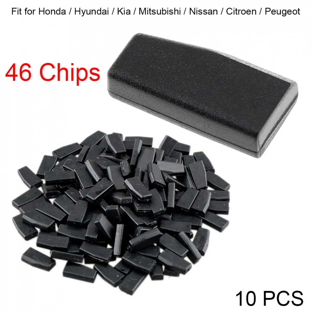 

10pcs Blank ID46 PCF7936 Carbon Chip Car Key Transponder Chips Fit for Honda Hyundai Kia Mitsubishi Nissan Citroen Peugeot