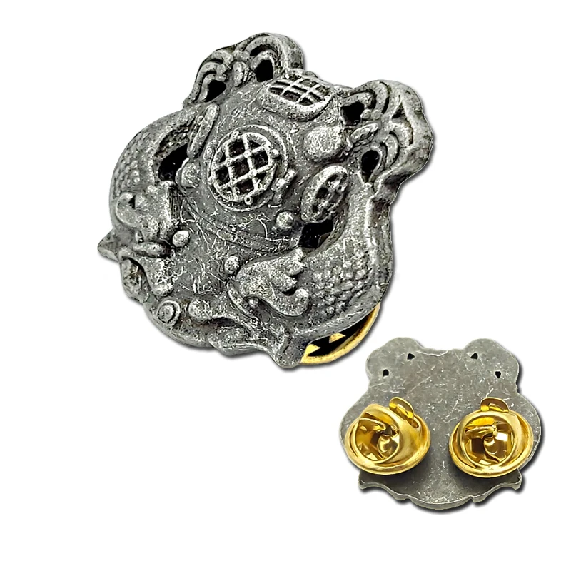 Металлическая винтажная роскошная брошь в американском стиле для