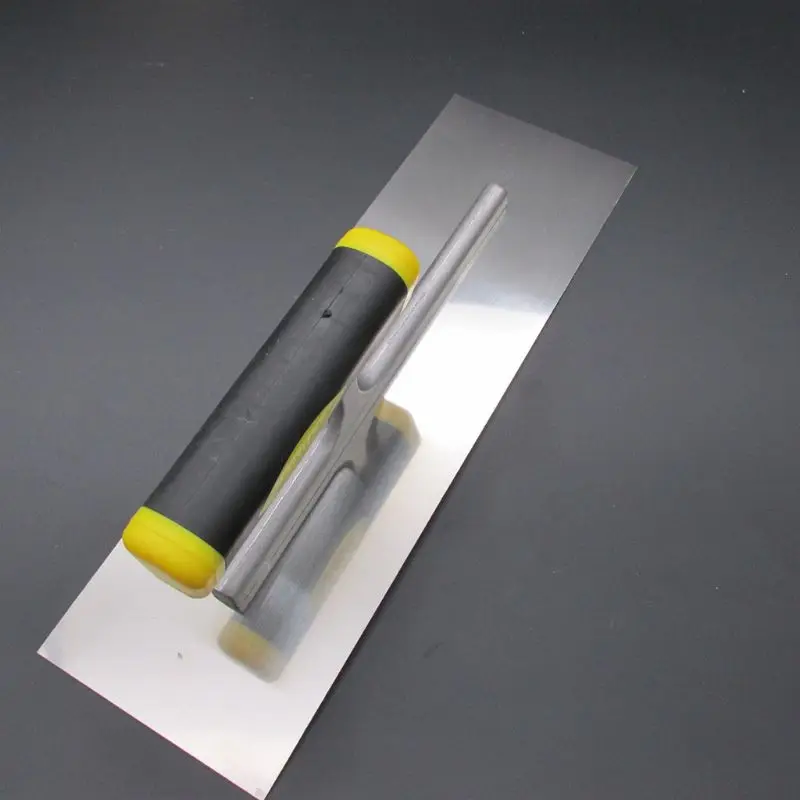 

Professional Plastering Skimming Trowel Spreader Stainless Steel Tile Flooring B85C