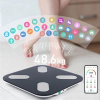 2021 new weight smart scale electronic bathroom scales body composition bathroom digital scale toughened glass lcd display