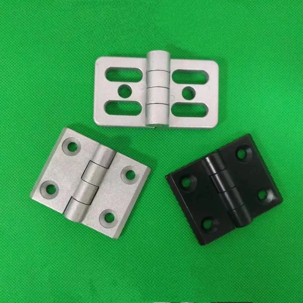 2020 2525 3030 3040 4040 Metal Hinge Zinc Alloy Hinge Finished Aluminum Hinge Door Hinge  Connector Black Or Sliver Color