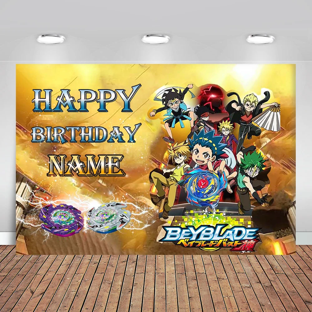 

Beyblade Burst Sparkinga Theme Backdrop Background for Photo Studio Photophone Photozone Background for Camera Photo Wallpaper