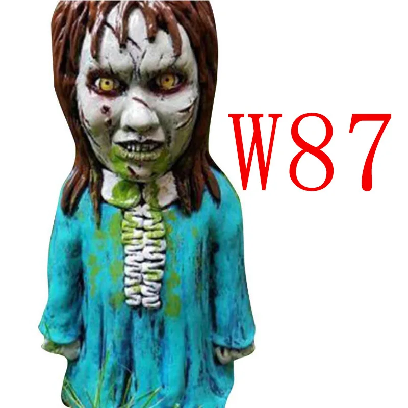 Ужасная садовая Статуэтка гнома из смолы уличное украшение статуэтка зомби