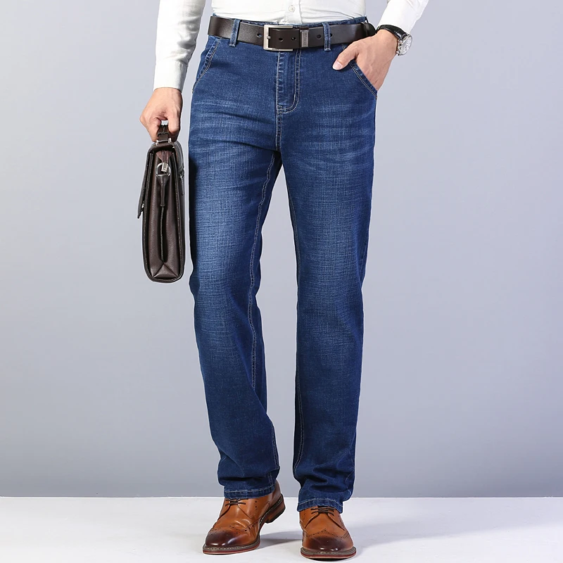 

HRNCHIRY мужские прямые брюки офисные деловые повседневные брюки до щиколотки тонкие дышащие облегающие брюки Модные Простые моющиеся джинсы
