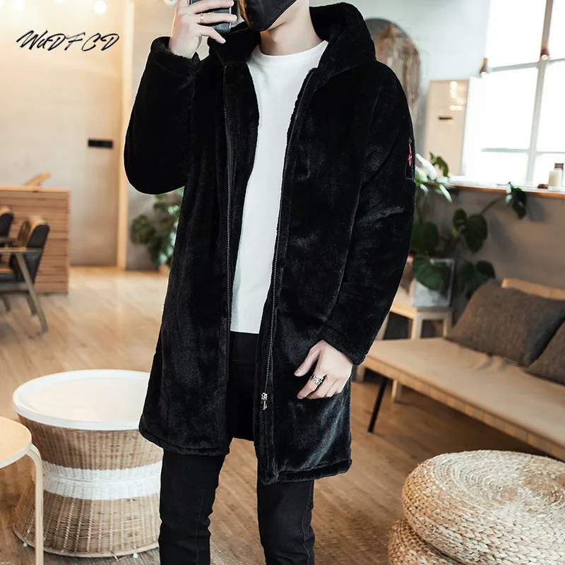 Длинная зимняя куртка для мужчин модное повседневное утепленное пальто из