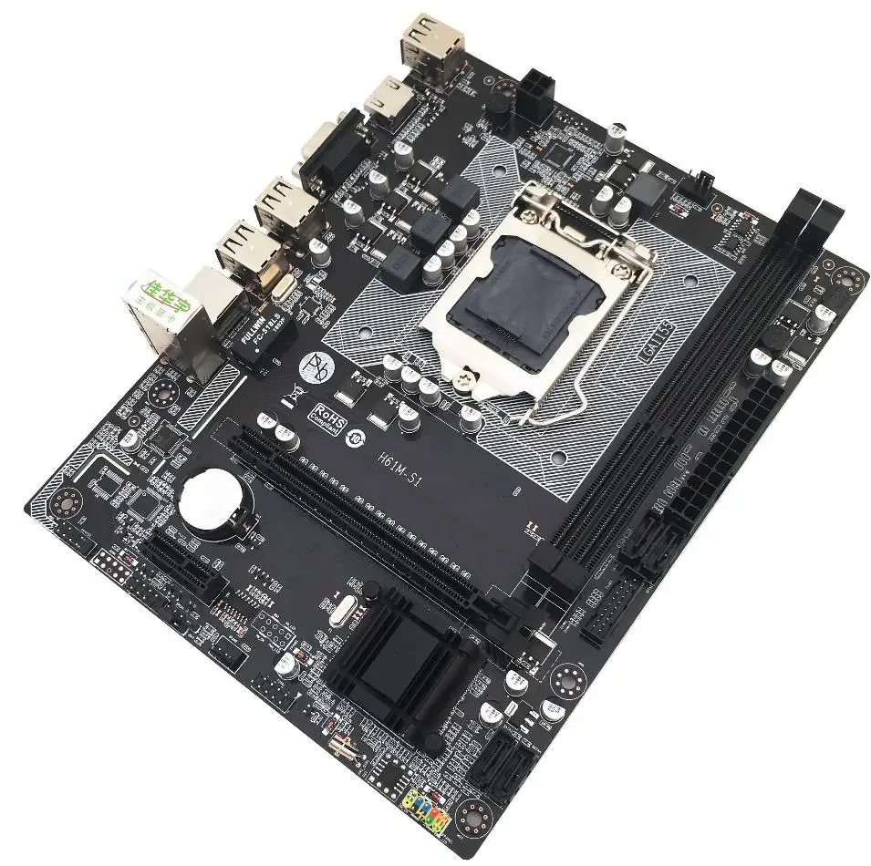 Материнская плата EastVita H61 для компьютера LGA1155 гнездо DDR3 RTL8105E гигабит LAN настольная