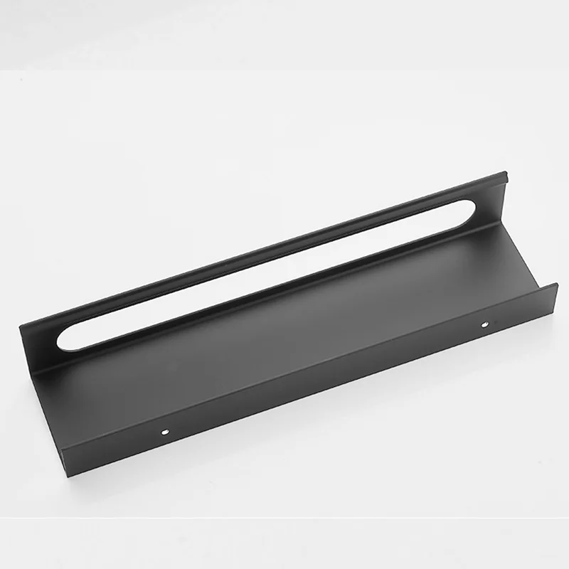 Анодированная пространственная алюминиевая полка без гвоздей матовый черный