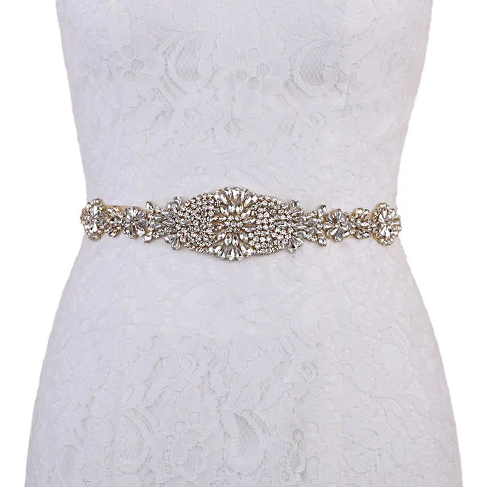 S123-G невесты свадьба створки Свадебные ремни к требованиям заказчика Сверкающие