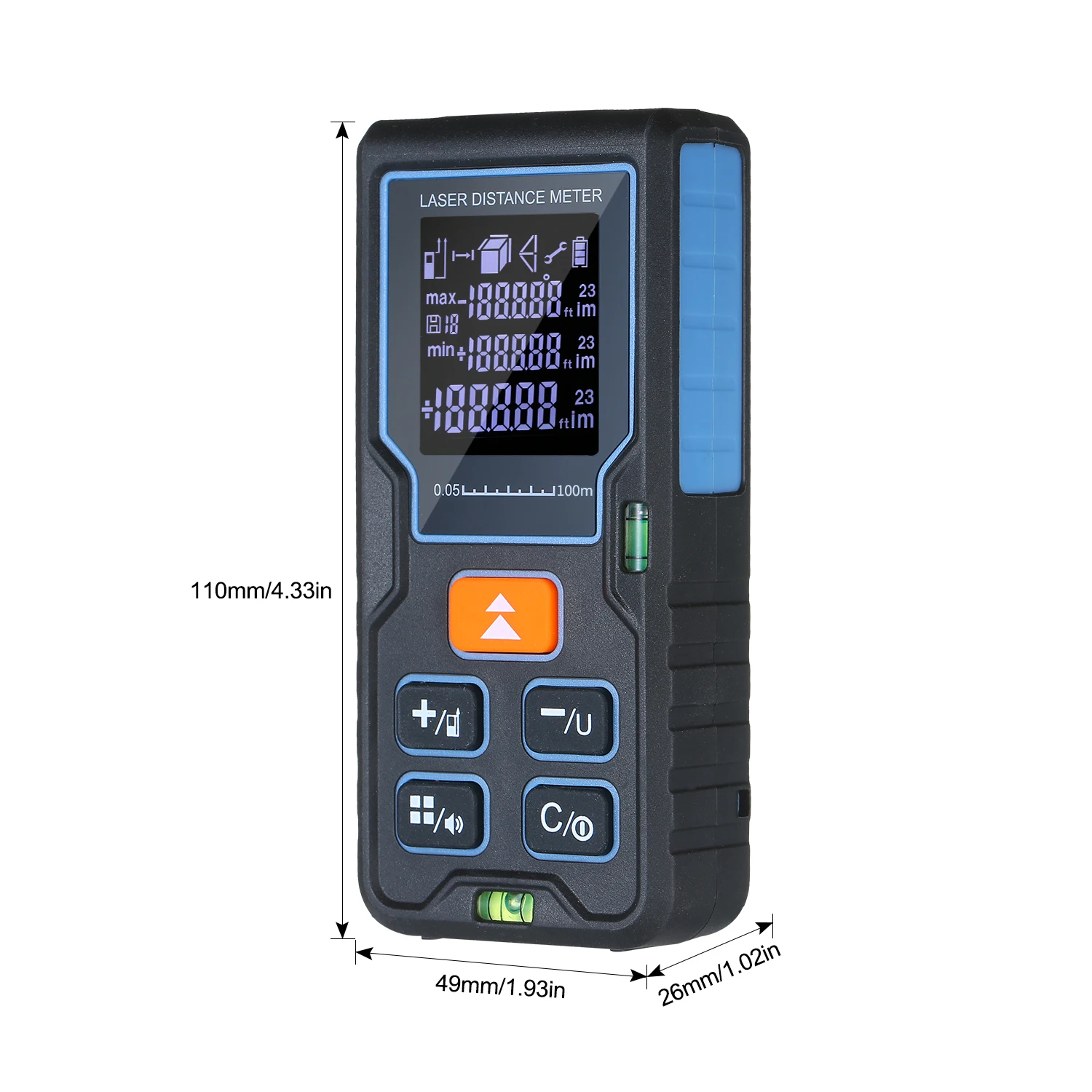 Ручной лазерный дальномер строительная цифровая измерительная лента|Лазерные