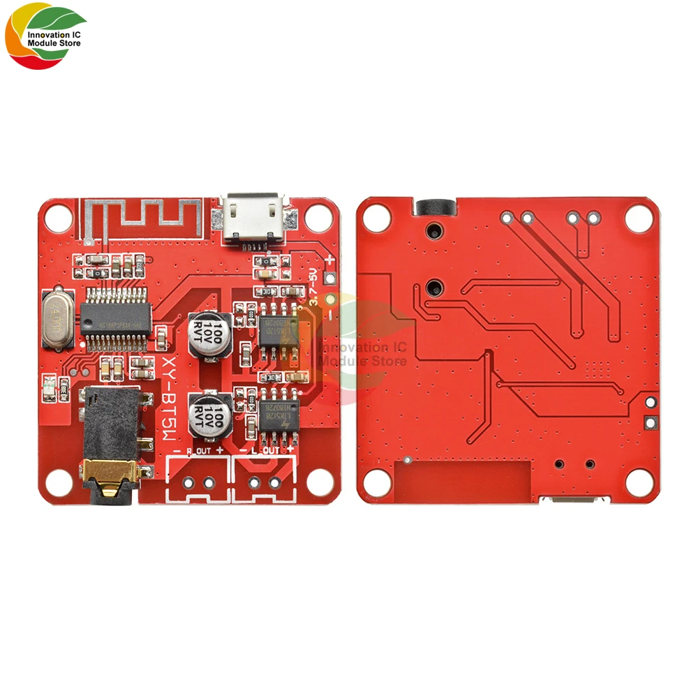 

Ziqqucu Bluetooth MP3 Lossless Decoder Board Bluetooth 4.2 Audio Stereo Receiver Module 3.7 -5V 5W+5W XY-BT5W Amplifier Board