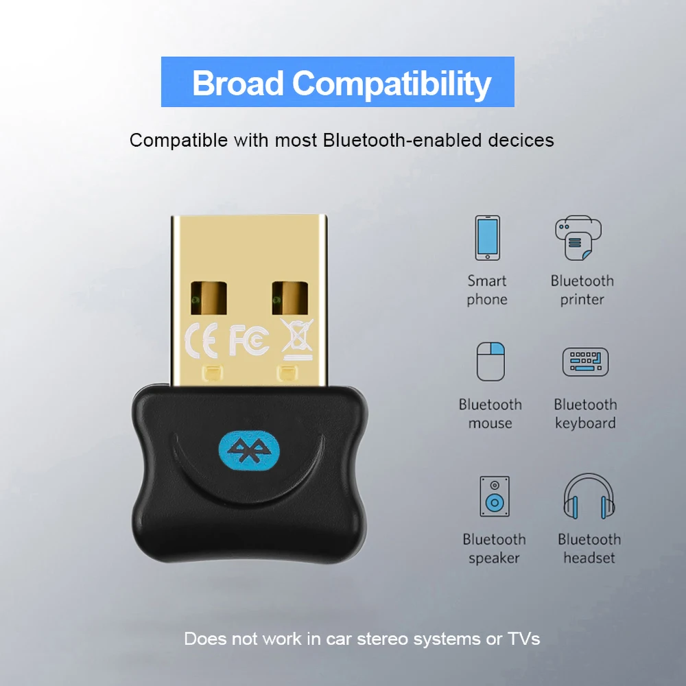 USB Bluetooth 5 0 адаптер передатчик приемник аудио ключ беспроводной для компьютера ПК