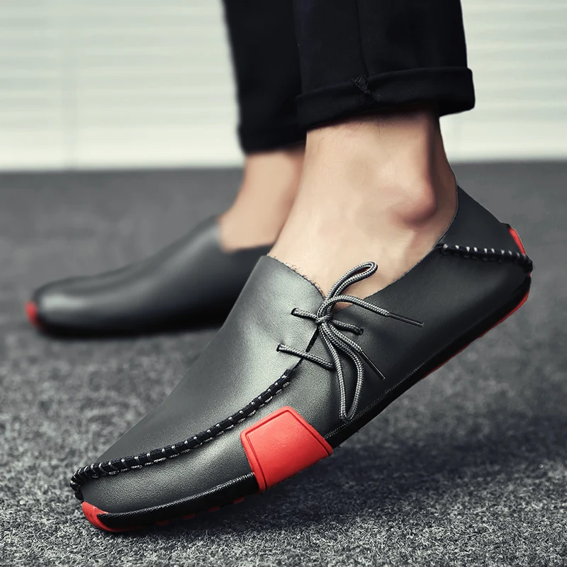 

Men Leather Shoes Mens Loafers Summer Autumn Moccasins Comfortable Mens Shoes Casual for Driving Sapato Masculino Handmade Shoes
