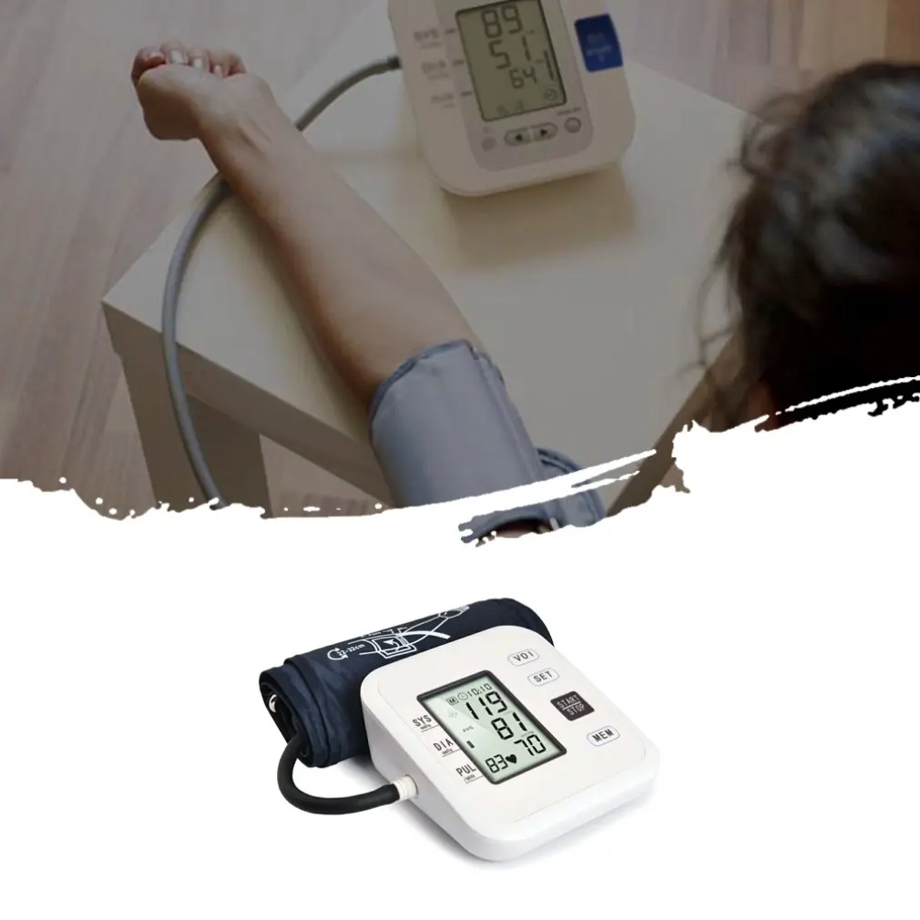 

Automatic upper arm electronic health monitor LCD digital display 0 Automatic fast exhaust Comfortable cuff