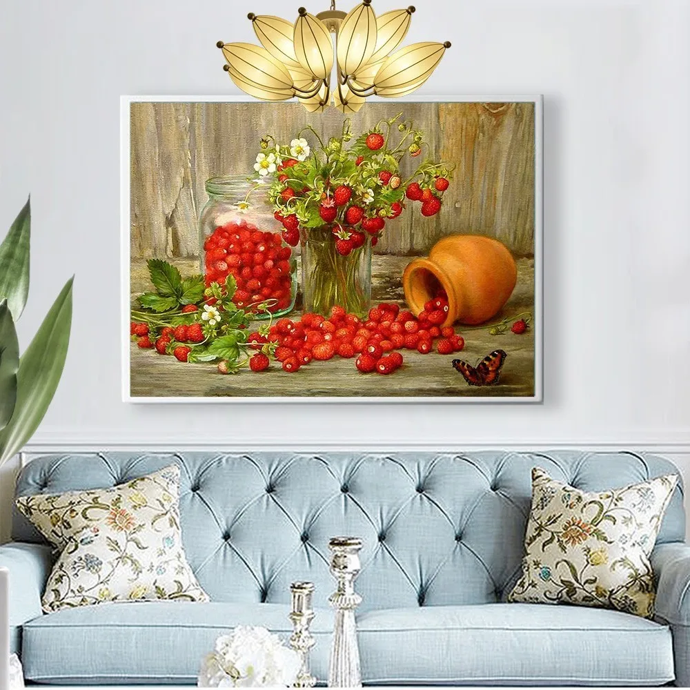 HUACAN полностью квадратная Алмазная картина цветок вышивка крестиком Картина