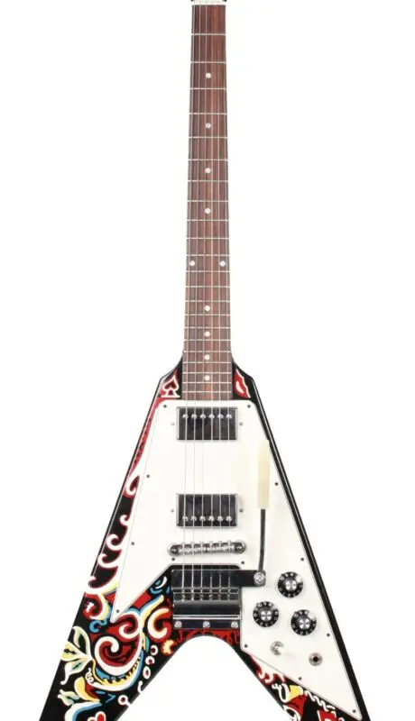 Naughty boy High-quality free shipping Flying V Hand Painted Guitar Rosewood Fretboard Top Craft