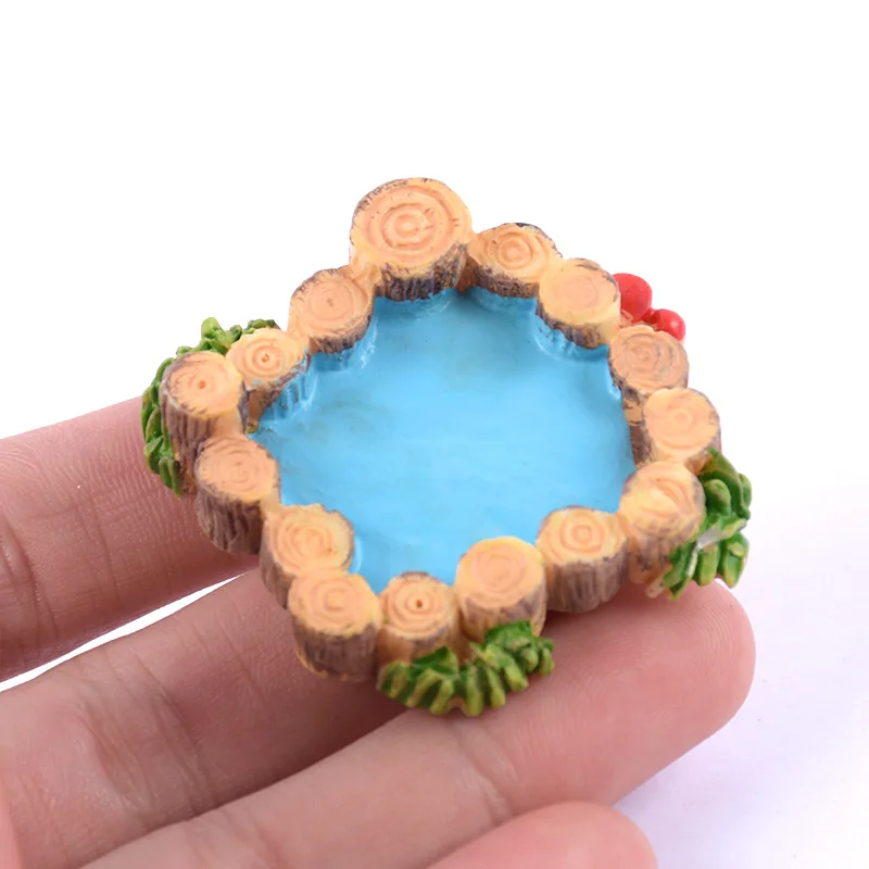 C 1 шт. DIY садовые миниатюрные украшения винтажный дом водная скважина разноцветный Сказочный Сад вечерние украшения - Цвет: C