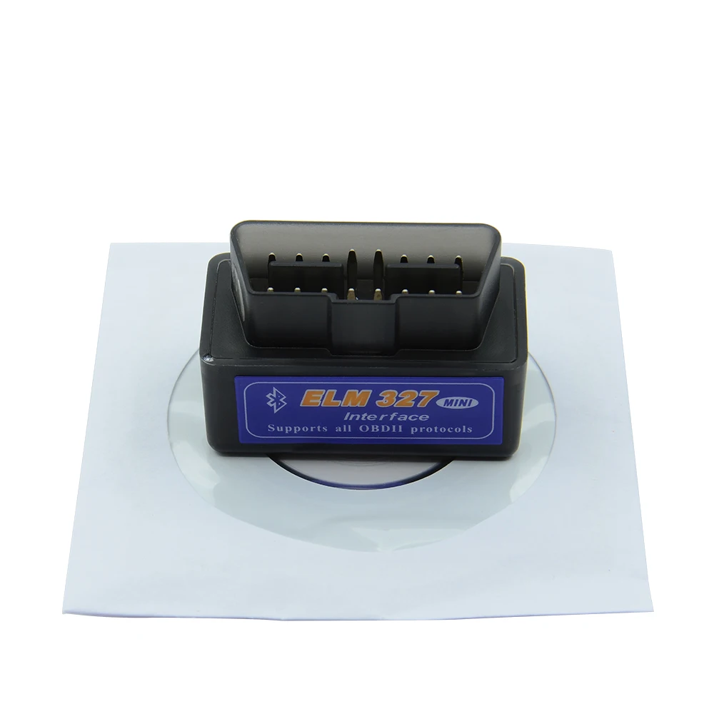 Автомобильный мини сканер кодов совместимый с Bluetooth ELM327 V2.1 черный OBD2/OBDII ELM 327|obdii elm