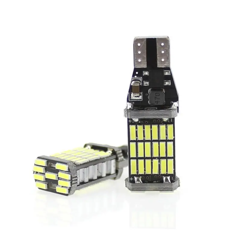 1x T15 W16W 45 SMD 4014 LED 6000K Car Back Up Reverse Light Bulbs White Red Yellow Accessories | Автомобили и мотоциклы