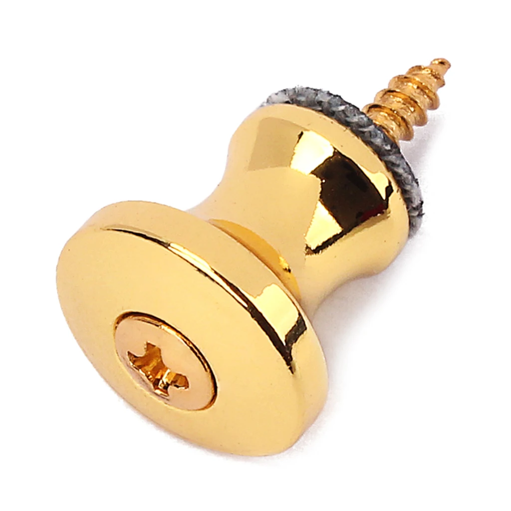 2 pcs gitarre strap taste lock schraube für mandoline gitarre bass für elektrische akustische gitarre teile ersatz gold free global shipping